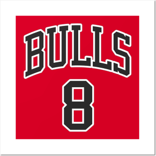 Bulls No. 8 Posters and Art